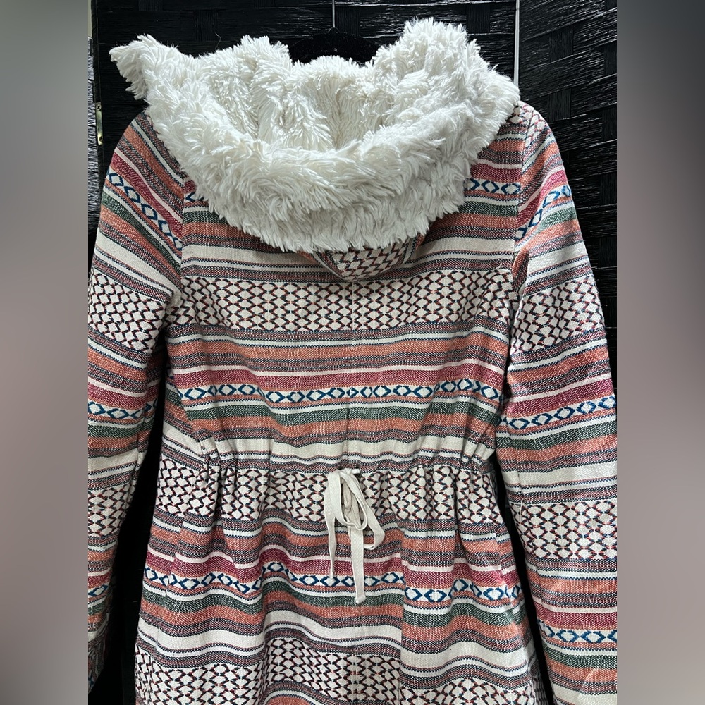 Roxy Striped Multicolor Teddy Jacket - image 5